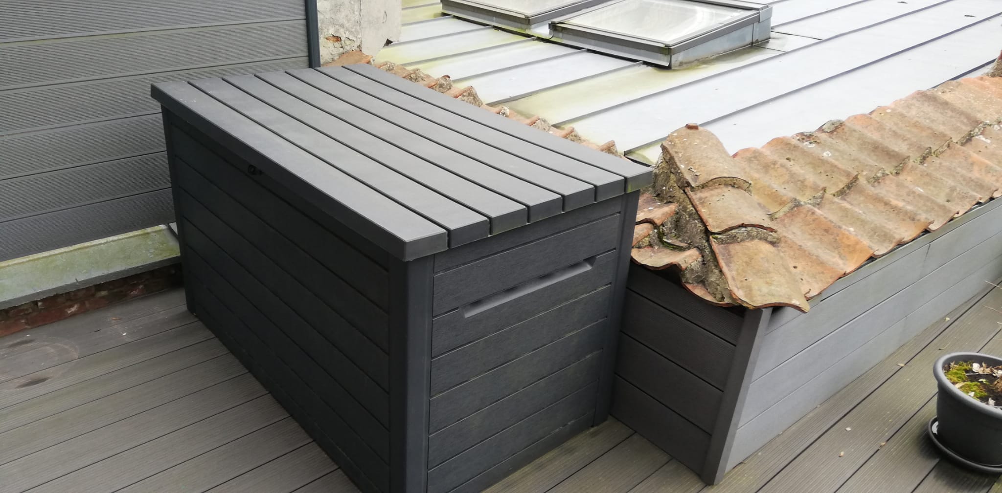 Coffre de jardin Keter Ontario gris anthracite