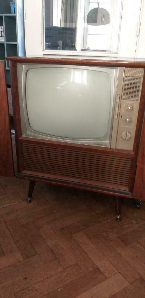 Tr?s Ancienne T?l?vision de marque Philips 